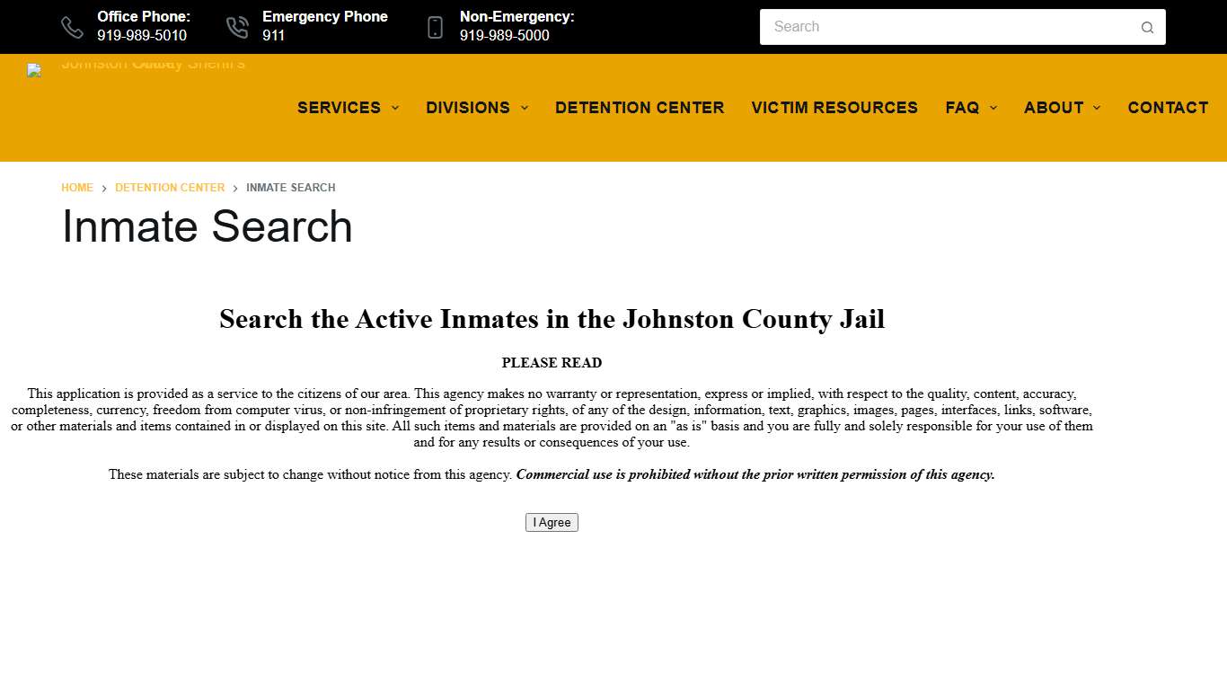 Find an Inmate Cabarrus County